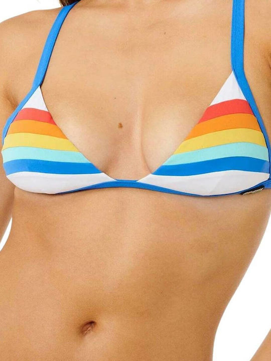 Bikini Τριγωνάκι με Ενίσχυση Πολύχρωμο