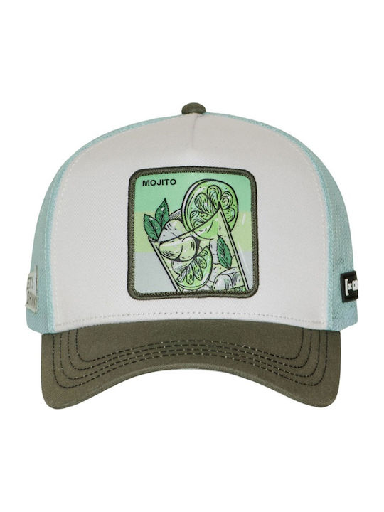 Capslab Mojito Premium Trucker Cap White