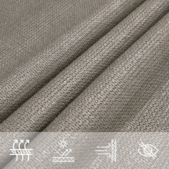 vidaXL Panou Triunghiular Umbrela Sail Gri 3x4.2x4.2m 160gr/m²