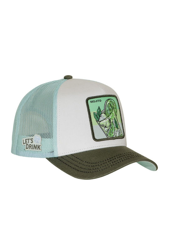 Capslab Mojito Premium Trucker Cap White