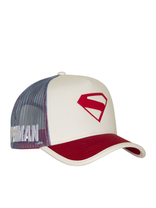 Capslab X Dc Comics Șapcă Trucker Albă