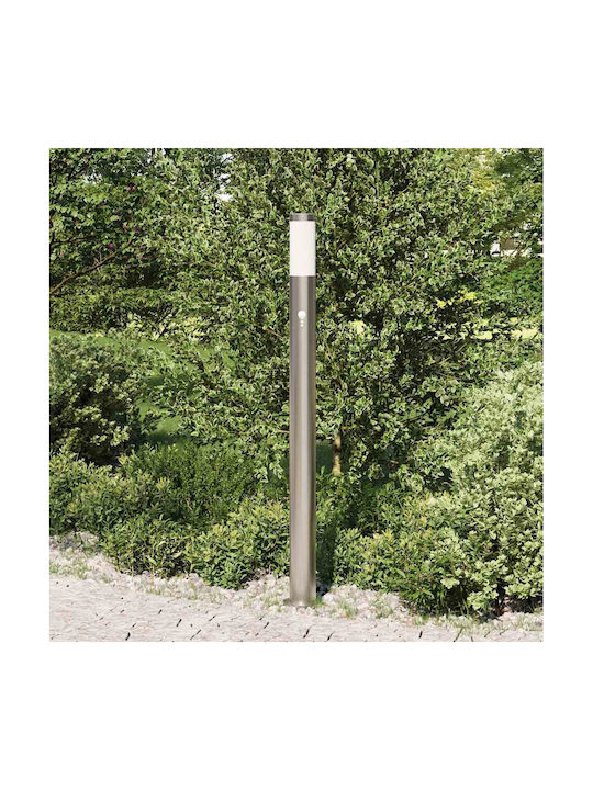 vidaXL Outdoor Small Post Floor Lamp 40W IP44 for E27 Silver