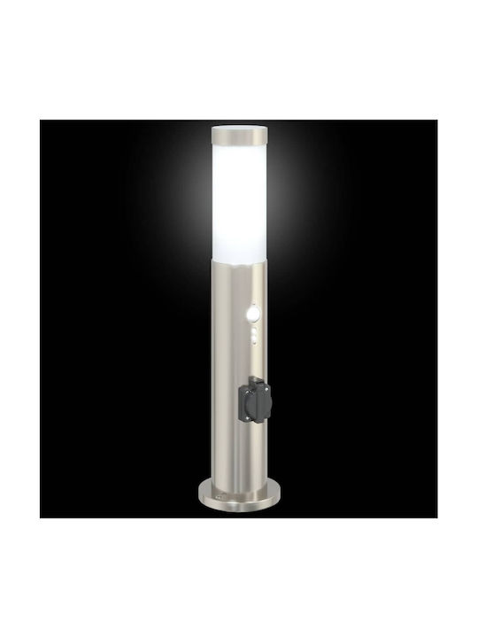 vidaXL Outdoor Small Post Floor Lamp 40W IP44 for E27 Silver