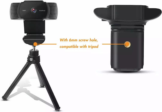 Conceptronic AMDIS06B Web Camera Full HD 1080p AMDIS06B