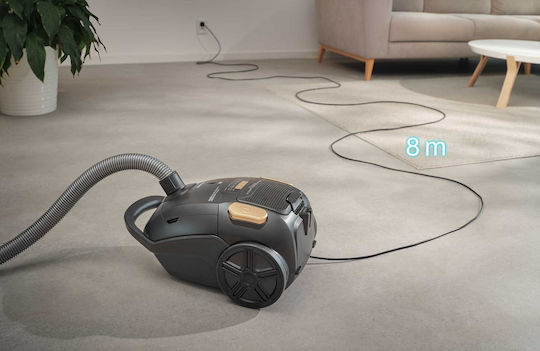 Sencor SVC 8330BK Ηλεκτρική Σκούπα 800W με Σακούλα 3lt Μαύρη