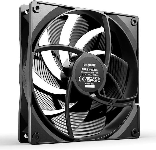 Be Quiet Pure Wings 3 HS Case Fan 140mm (1800rpm / 72.2cfm) Without LED Lighting 3pcs