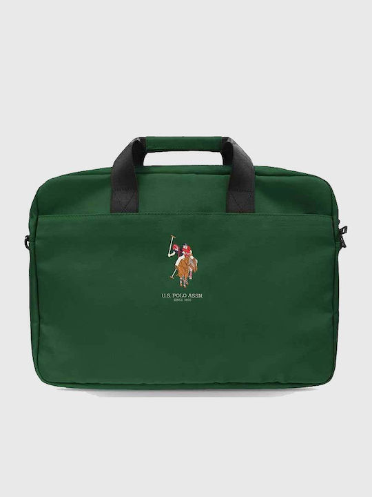 U.S. Polo Assn. Tasche Schulter / Handheld 15" Grün USCB15PUGFLGN