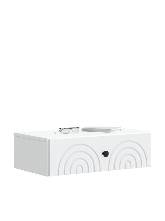 Metal Console White L59xW34.5xH17cm