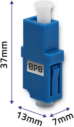 Qoltec Fiber Optic Adapter 54180 1 Piece
