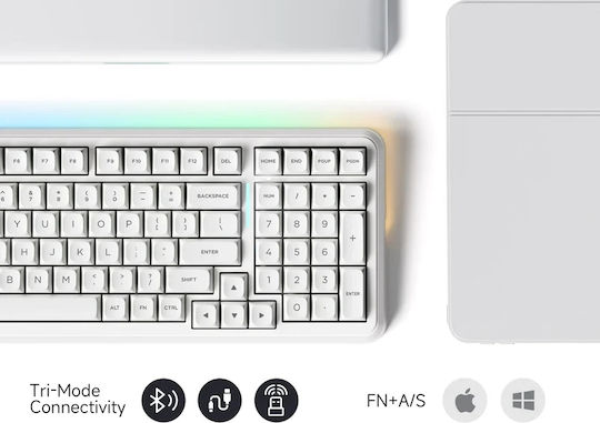 MCHOSE MC-K99 V3 Ασύρματο Gaming Πληκτρολόγιο 98% με RGB φωτισμό (Αγγλικό US)