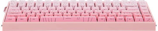 Aula Hero 84 HE Wireless Gaming Mechanical Keyboard 75% with RGB Lighting English US Pink