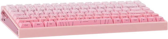 Aula Hero 84 HE Wireless Gaming Mechanical Keyboard 75% with RGB Lighting English US Pink