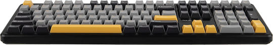 Aula F108 Ασύρματο Gaming Μηχανικό Πληκτρολόγιο με Custom διακόπτες και RGB φωτισμό (Αγγλικό US)