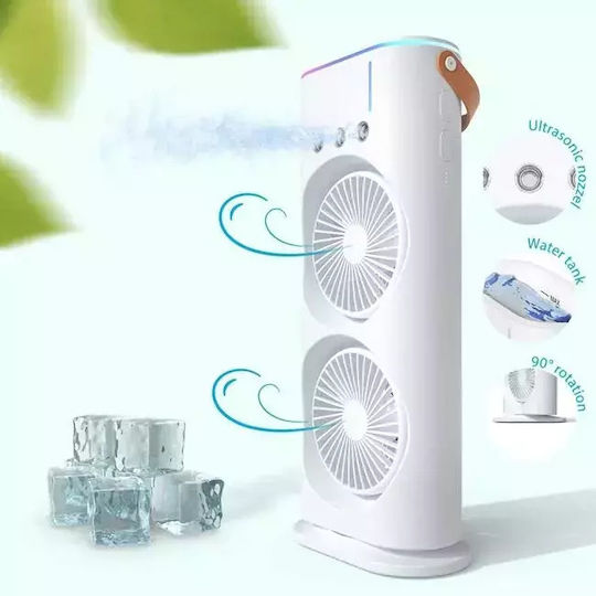 Fh-666 USB Fan with Water and Lighting 10W White