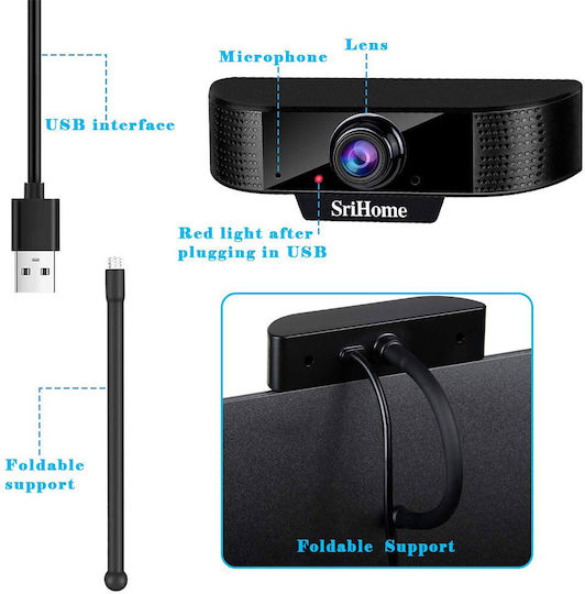 Sricam Srihome SH037 Web Camera Full HD 1080p 1209.0006