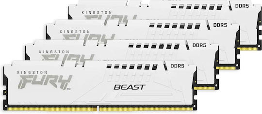 Kingston Fury Beast 64GB DDR5 RAM with 4 Modules (4x16GB) and 6000 Speed for Desktop
