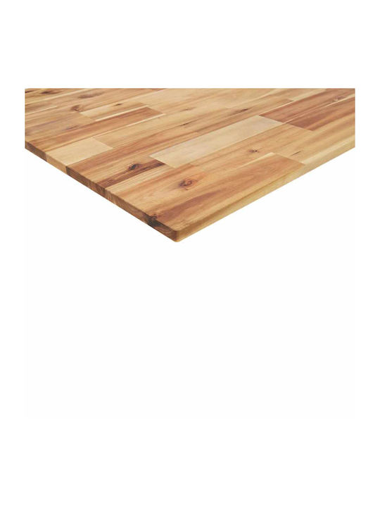 vidaXL Suprafață Rectangulară De Masă Din Lemn Masiv Maro 80x70x2cm 4008828