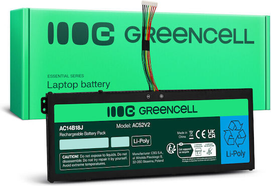 Green Cell Compatible Battery for Acer Aspire Acer Aspire 3 A315-23, A315-55G, ES1-111M, ES1-331, ES1-531 with 3600mAh