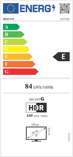 Hisense Smart Televizor 65" 4K UHD Mini LED U7SE HDR (2026) 65U7SE