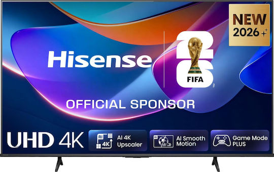 Hisense Smart TV 43" 4K UHD LED A6S HDR (2026) 43A6S