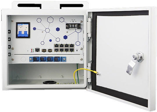 Level One OSW-1061 Verwaltet L2 PoE+ Switch mit 8 Ports Gigabit (1Gbps) Ethernet und 2 SFP Ports