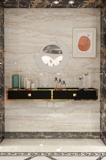 Wooden Black Console Table