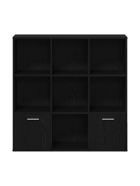 Βιβλιοθήκη Μαύρη Δρυς 98x29x97.5εκ.