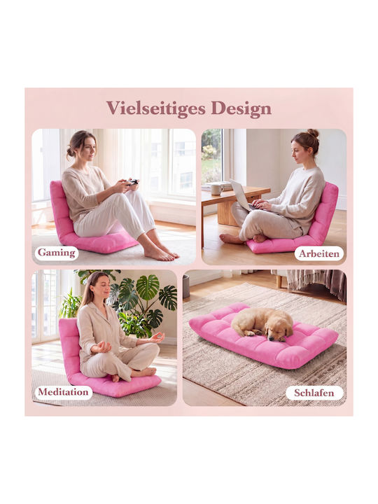 Vielseitiger Sitzsack Sessel Rosa 51x60x49,5cm
