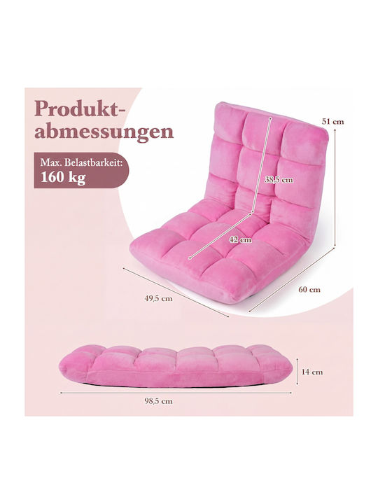 Vielseitiger Sitzsack Sessel Rosa 51x60x49,5cm