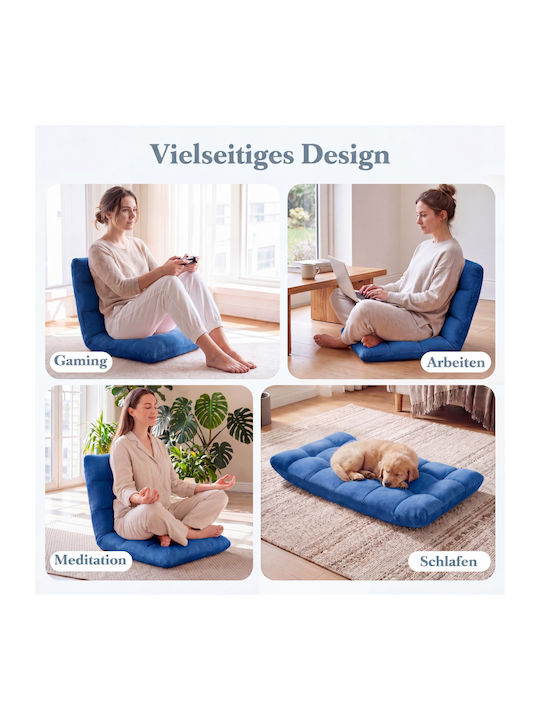 Multifunctional Bean Bag Chair Blue 51x60x49.5cm