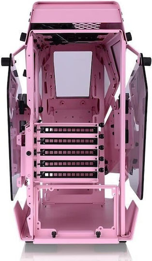 Thermaltake AH T200 Гейминг Micro Tower Компютърна кутия със странично прозорче Розов