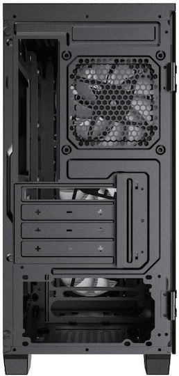GameMax Aero Mini Eco Gaming Mini Tower Carcasă PC cu Fereastră Laterală Neagră