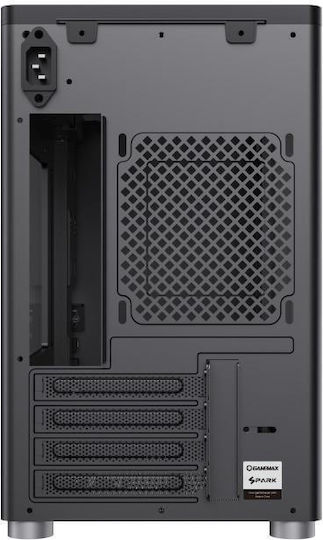 GameMax Spark Геймърско Midi Tower Компютърна Кутия с Страничен Прозорец Черна