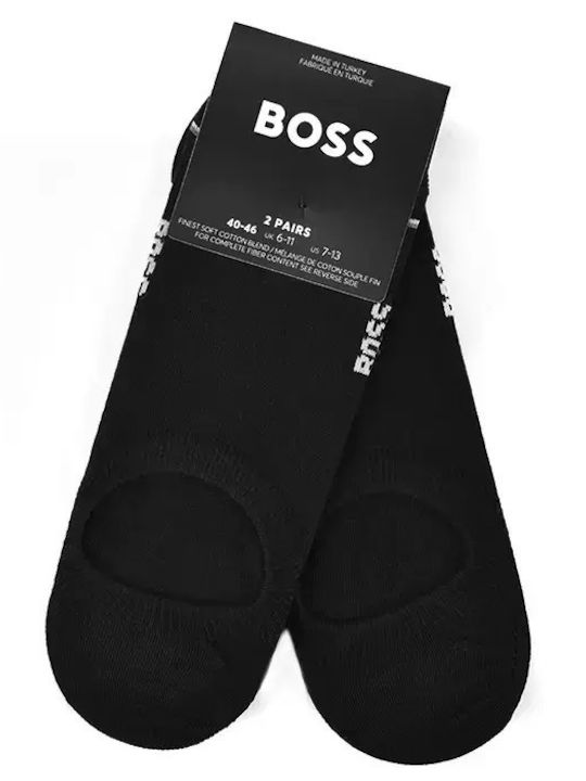 Boss Bărbați Șosete Negre 2Pachet