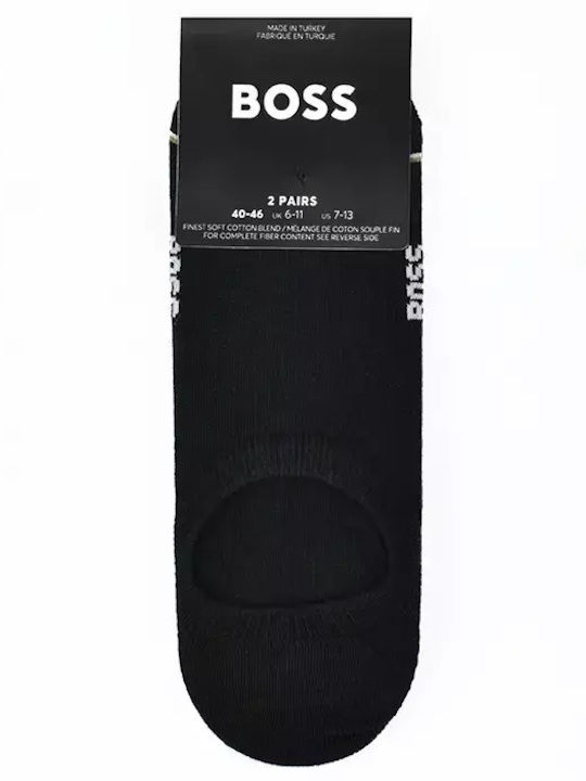 Boss Bărbați Șosete Negre 2Pachet