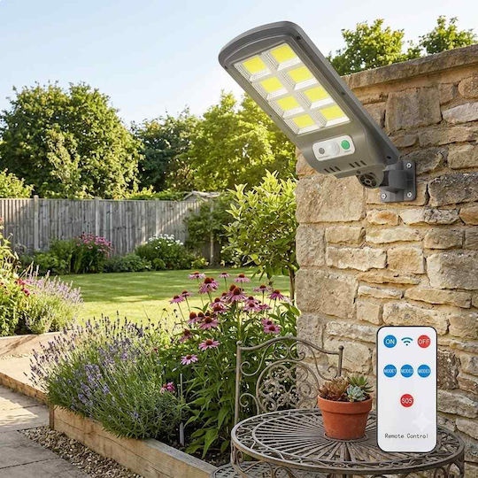 Jortan Street Solar Light 400W with Motion Sensor, Photocell and Remote Control IP66 12cmx4cmx28cmcm