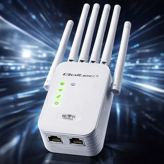 Qoltec 57068 Access Point Wi‑Fi 5 Dual Band (2.4 & 5GHz) Single Kit