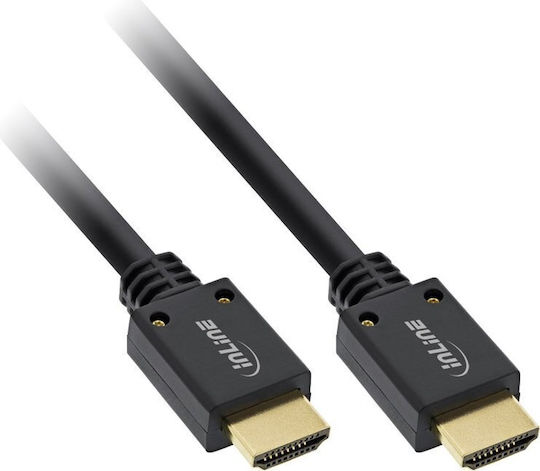 InLine HDMI 2.1 Ultra High Speed 48Gbps 4K 120Hz HDR VRR Free Angle (180°) Cable HDMI male - HDMI male 2m Μαύρο