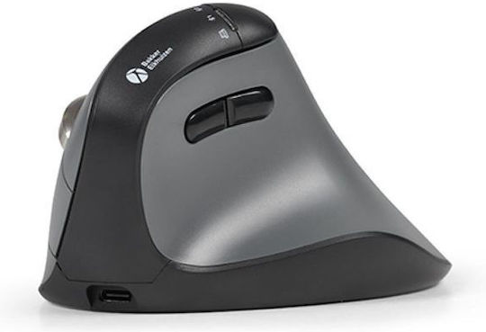 Bakker Elkhuizen FastForward 3-Mode Kabellos Ergonomisch Bluetooth Vertikal Maus Gray
