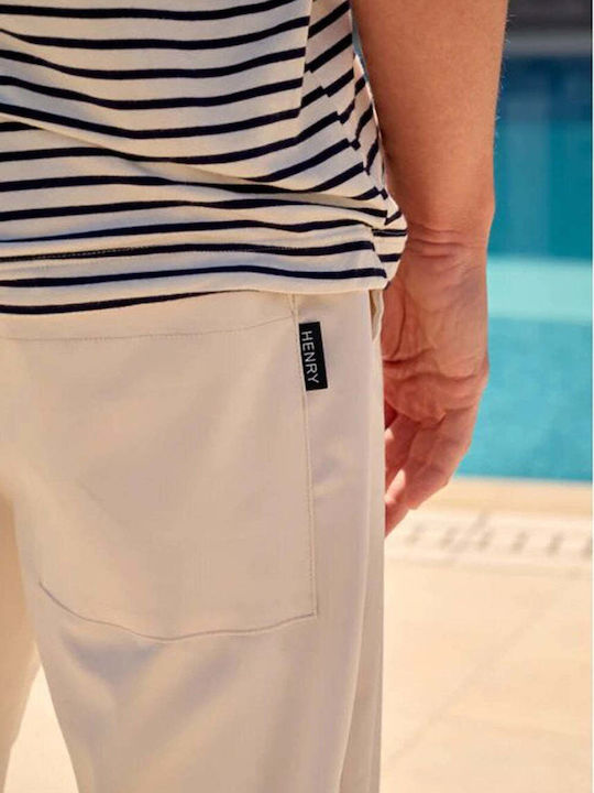 Trousers in Relaxed Fit Beige