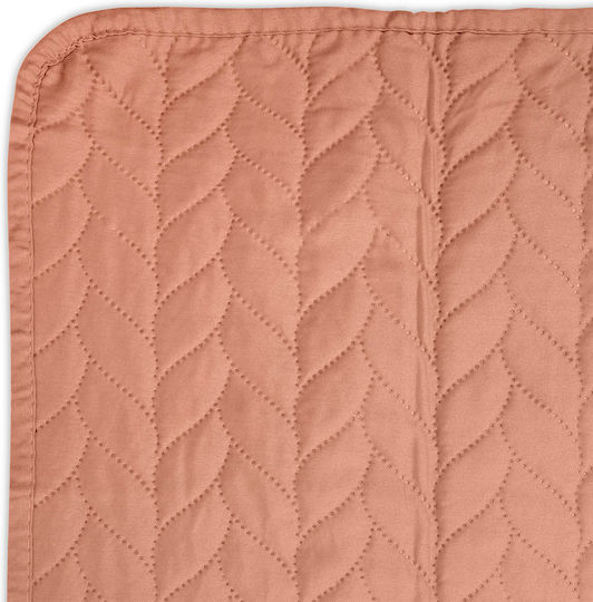 Easy Home Single Polyester Coverlet Salmon 160x220cm
