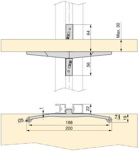 Kit Αρθρωτων Πλαισιων Ραφιερας 4 Ραφια & 1 Σωληνα Χωρις Ξυλινα Στοιχεια Emuca Zero 7022354 Μαυρο Ματ