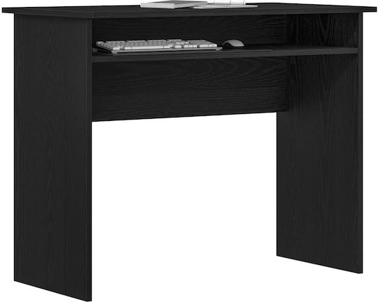 Desk Wooden Black Oak 90x50x74cm