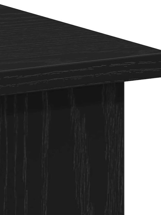 Desk Wooden Black Oak 100x55x75cm