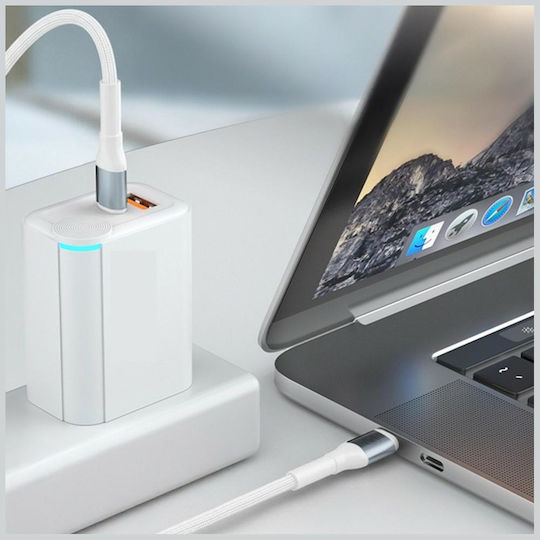 3MK Hyper USB-C zu Blitzkabel 27W Weiß 2m