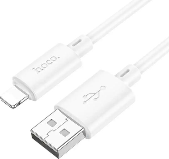 Hoco X88 USB-A to Lightning Cable White 2m (47717-OC)