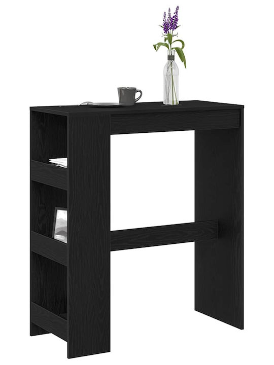 Bar-Tisch Holz Schwarz Eiche 90x40x103,5cm