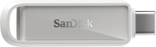 Sandisk Ixpand 64GB USB 2.0 Stick με σύνδεση USB-C Λευκό