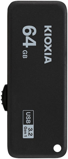 Kioxia TransMemory U365 64GB USB 3.2 Stick Μαύρο