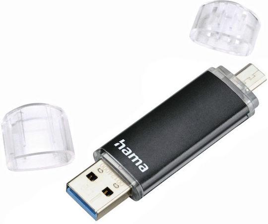 HAMA USB 3.0 Stick 32GB Black 00123999